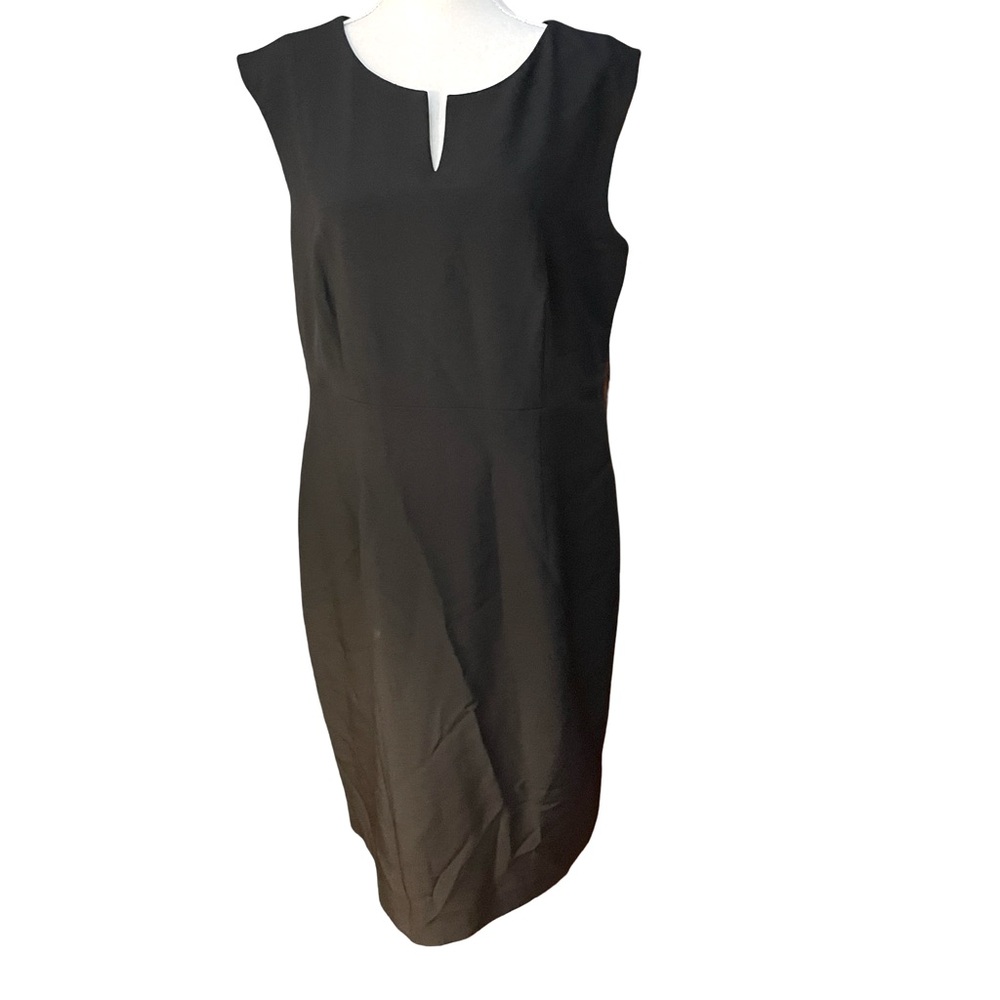 Evan Picone Classic Black Midi Dress